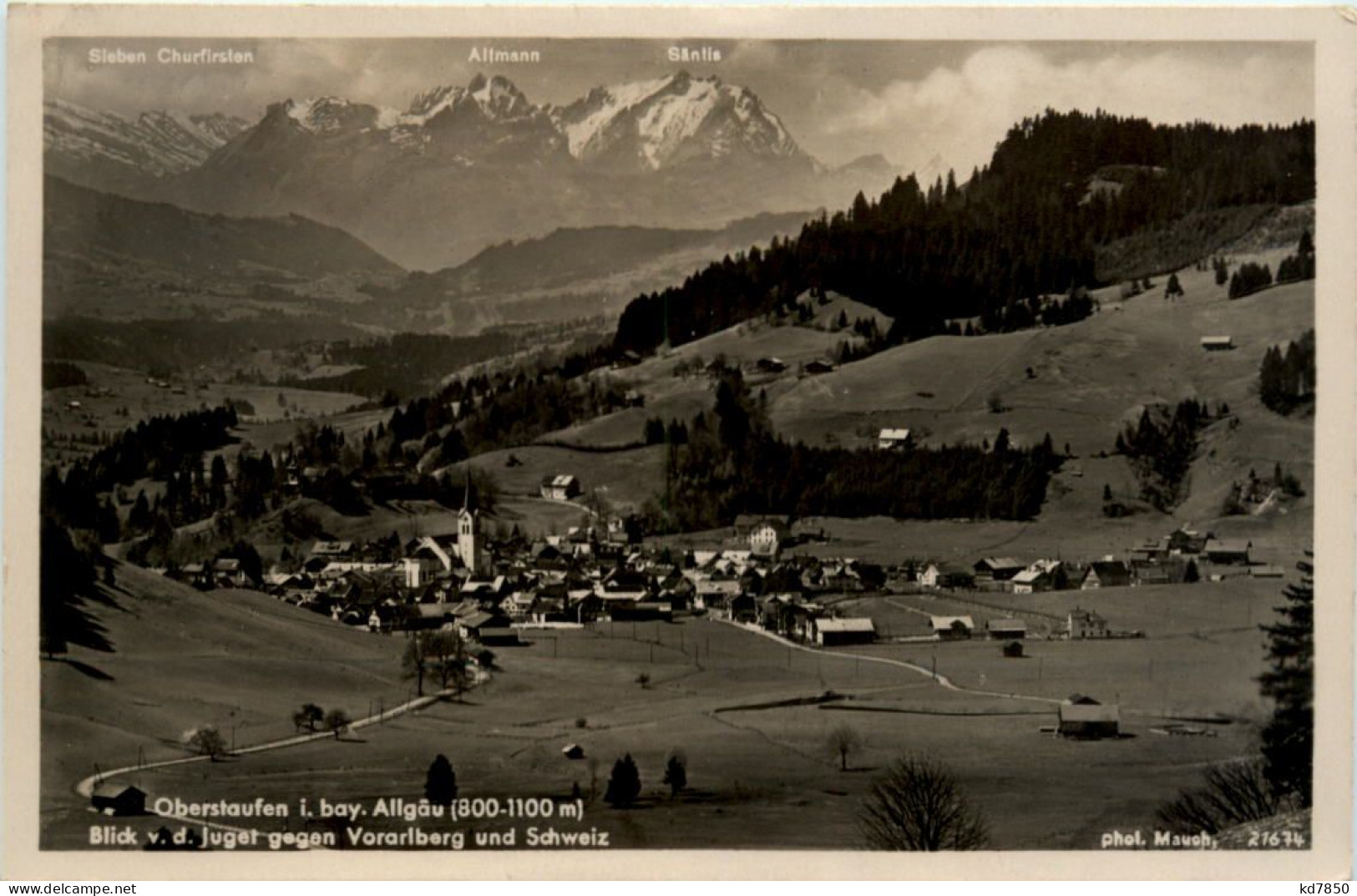 Oberstaufen, Blick V.d. Juget Gegen Vorarlberg Und Schweiz - Oberstaufen