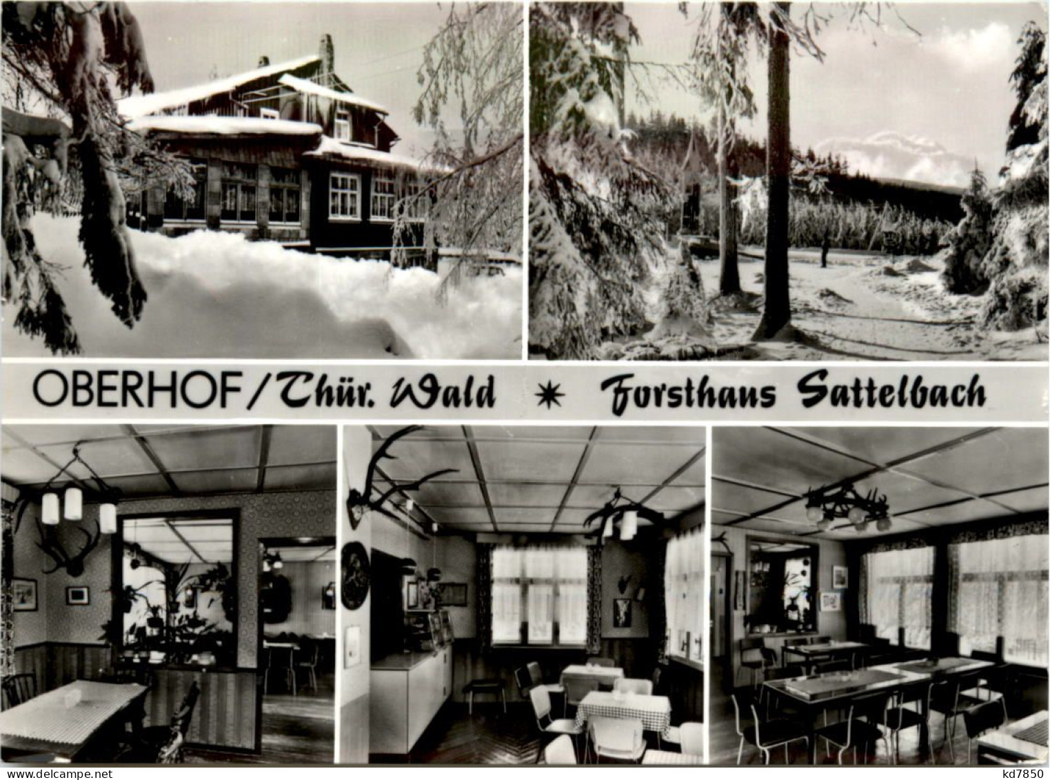 Oberhof, Div. Bilder, Forsthaus Sattelbach - Oberhof