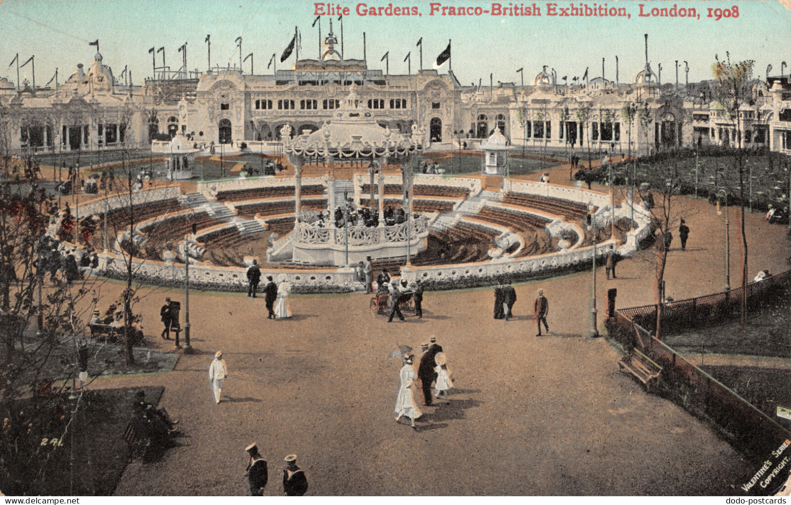 R332505 Elite Gardens. Franco British Exhibition. London. 1908. Valentines Serie - Other & Unclassified