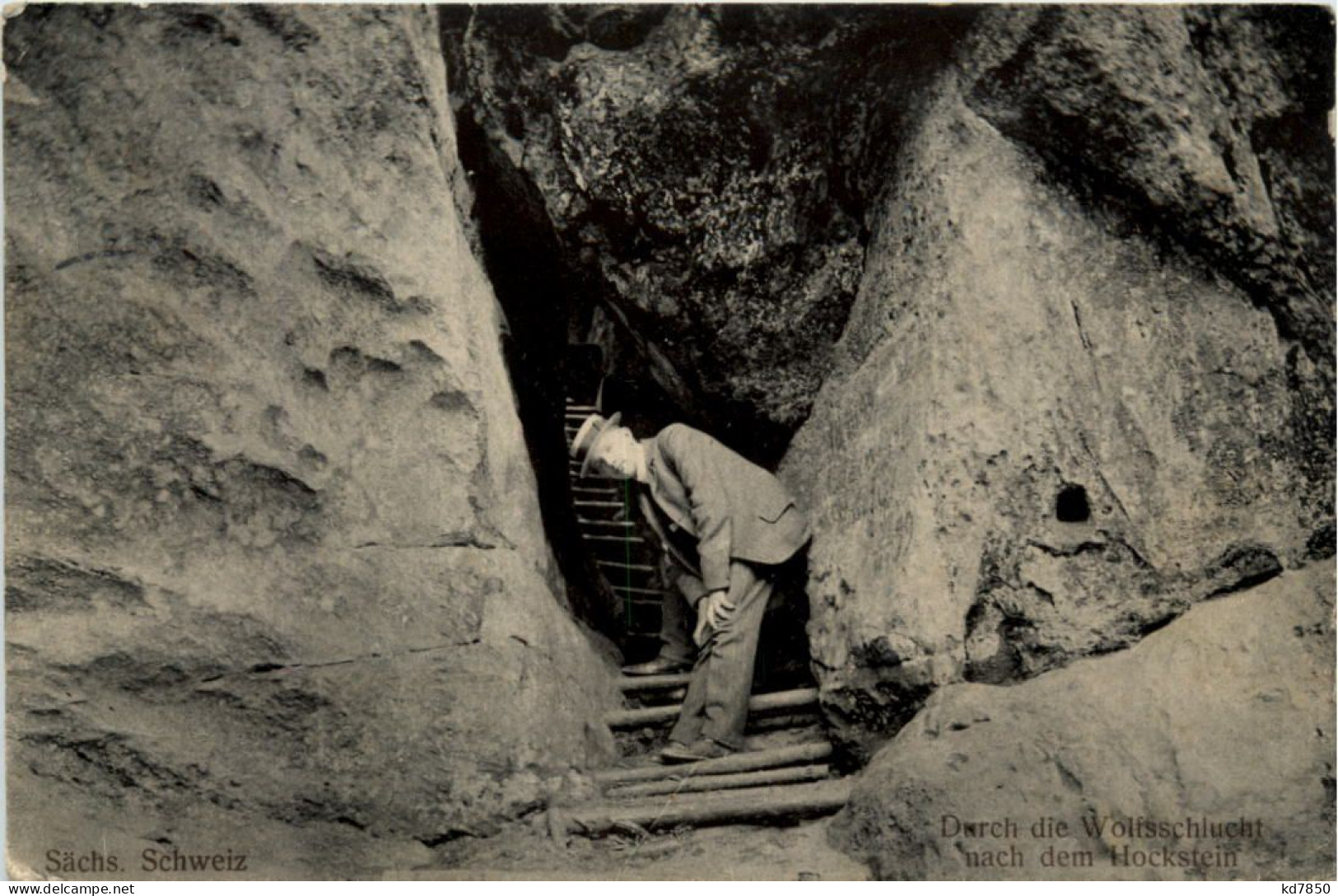 Durch Die Wolfsschlucht Nach Dem Hockstein - Hohnstein (Saechs. Schweiz)