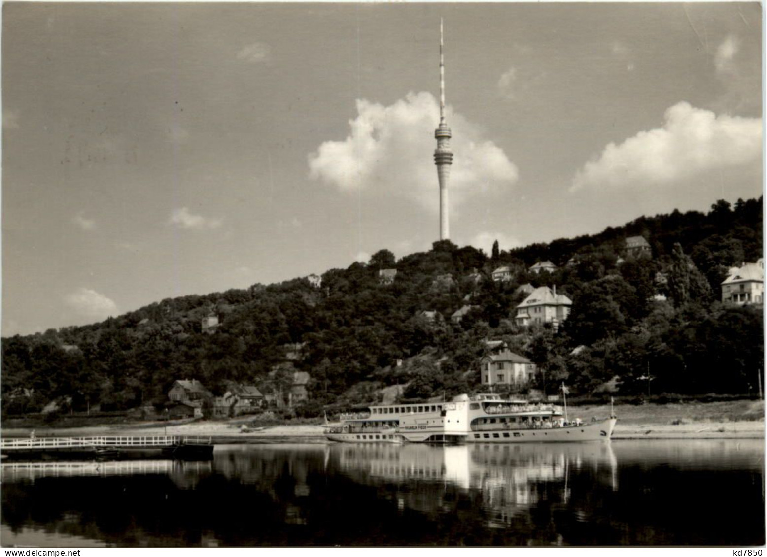 Dresden-Wachwitz, MS Wilhelm-Pieck Am Fernsehturm - Dresden