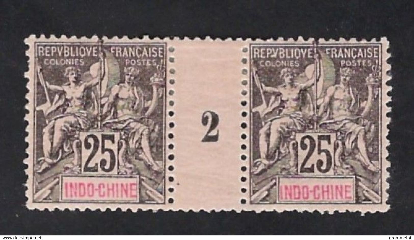 INDO-CHINE: N° 10 ,millésime 2, Neuf Marque De Charnière, Très Frais - Unused Stamps