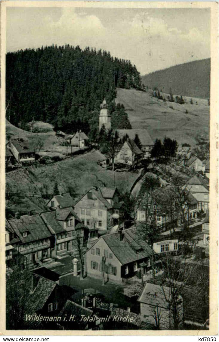 Wildemann Im Oberharz, Total Mit Kirche - Clausthal-Zellerfeld