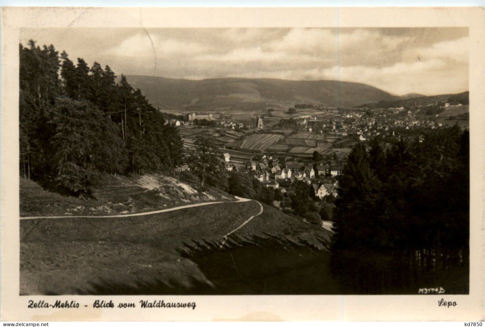 Zella-Mehlis, Blick Vom Waldhausweg - Zella-Mehlis