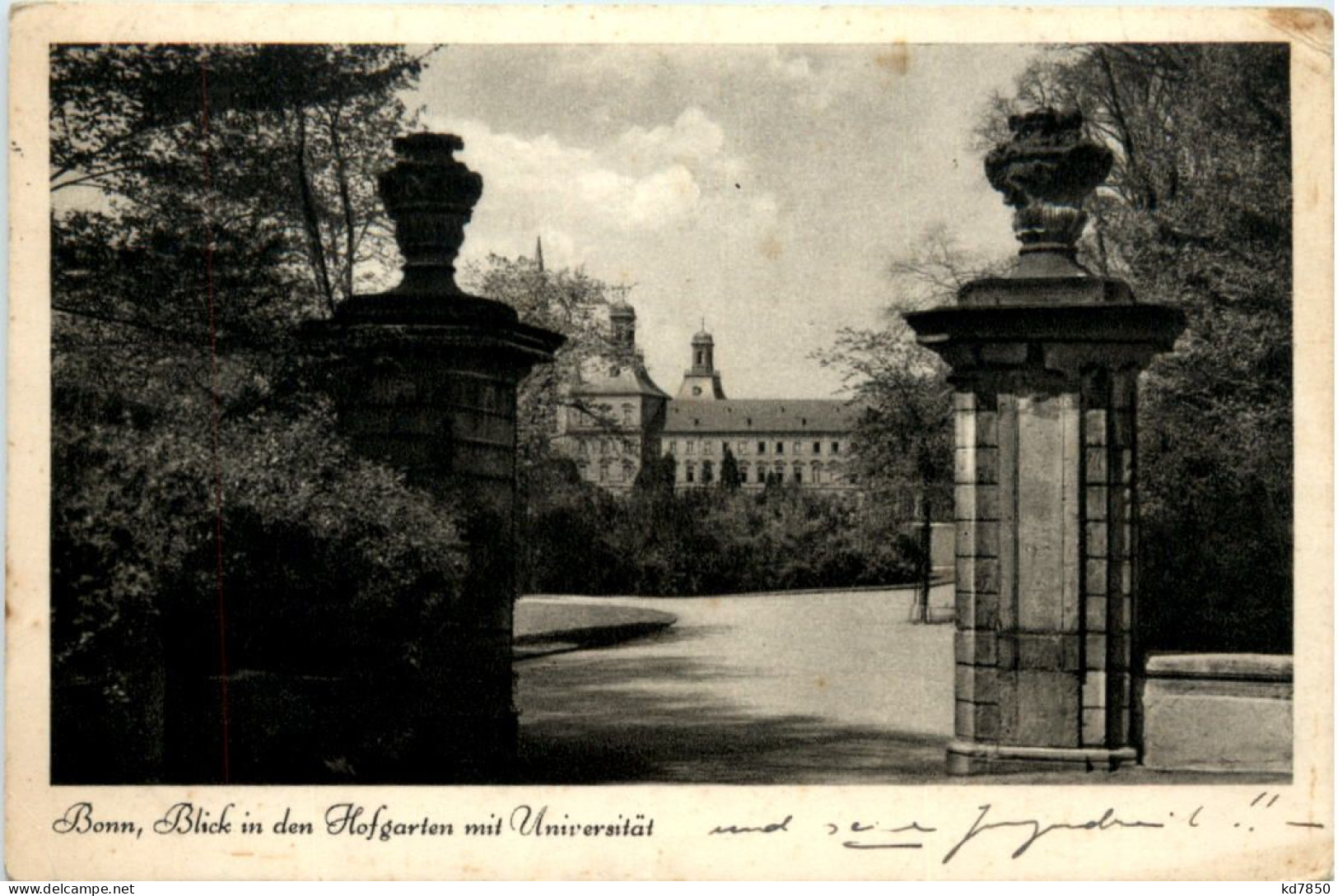 Bonn, Blick In Den Hofgarten Mit Universität - Bonn