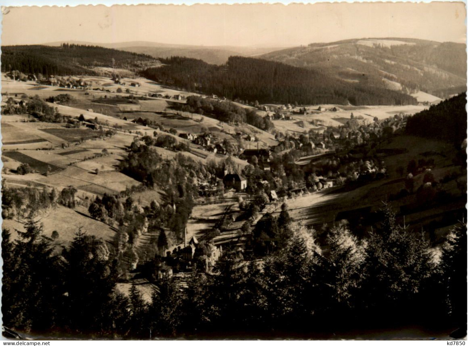 Rittersgrün I. Sächs. Erzgebirge, Blick Von Antonshöhe - Autres & Non Classés