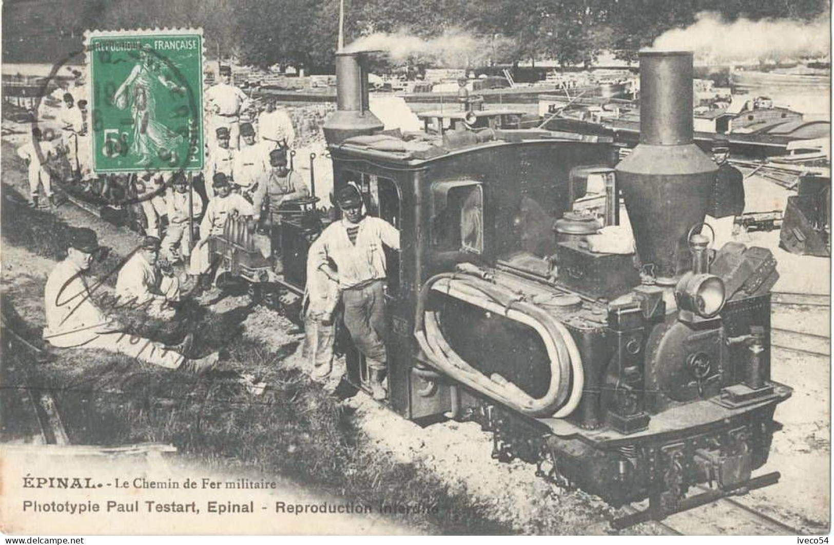 1914 Chemin De Fer Militaire Logistique De Ravitaillement  Des Forts Et Camps Retranchés D'Epinal - Eisenbahnen