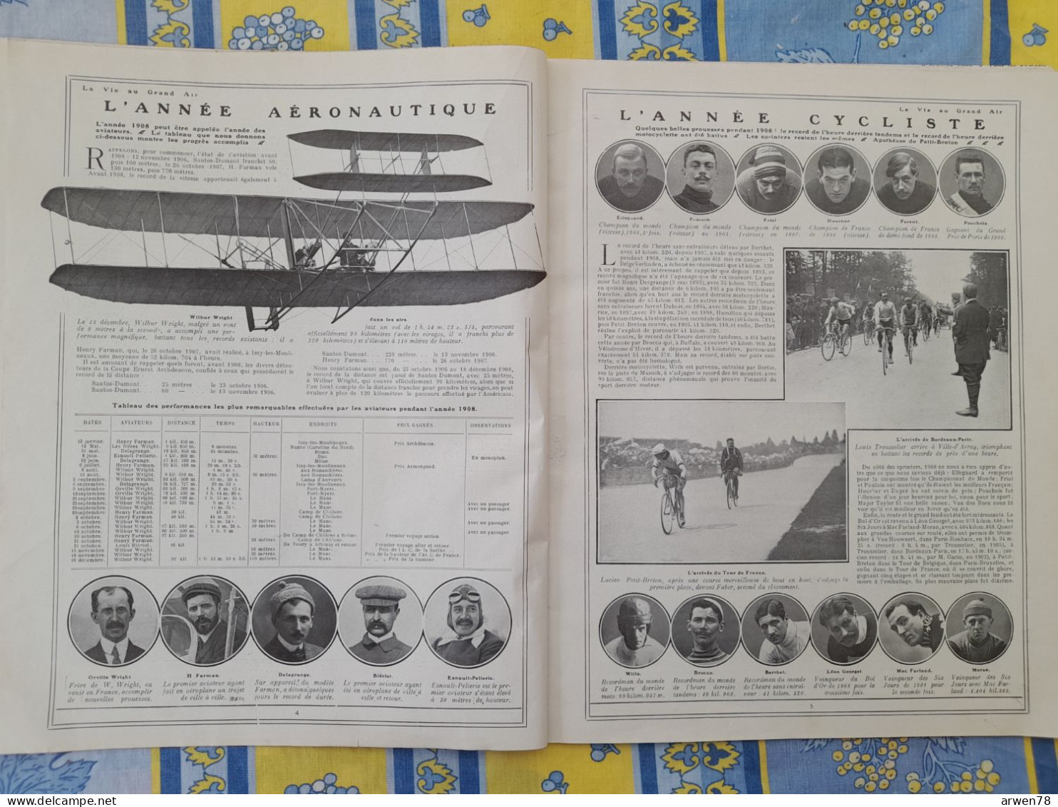 LA VIE AU GRAND AIR N° 537 /1909 1er SALON DE L'AERONAUTIQUE WILBUR WRIGHT  BOXE JACK JOHNSON TOMMY BURNS - 1900 - 1949