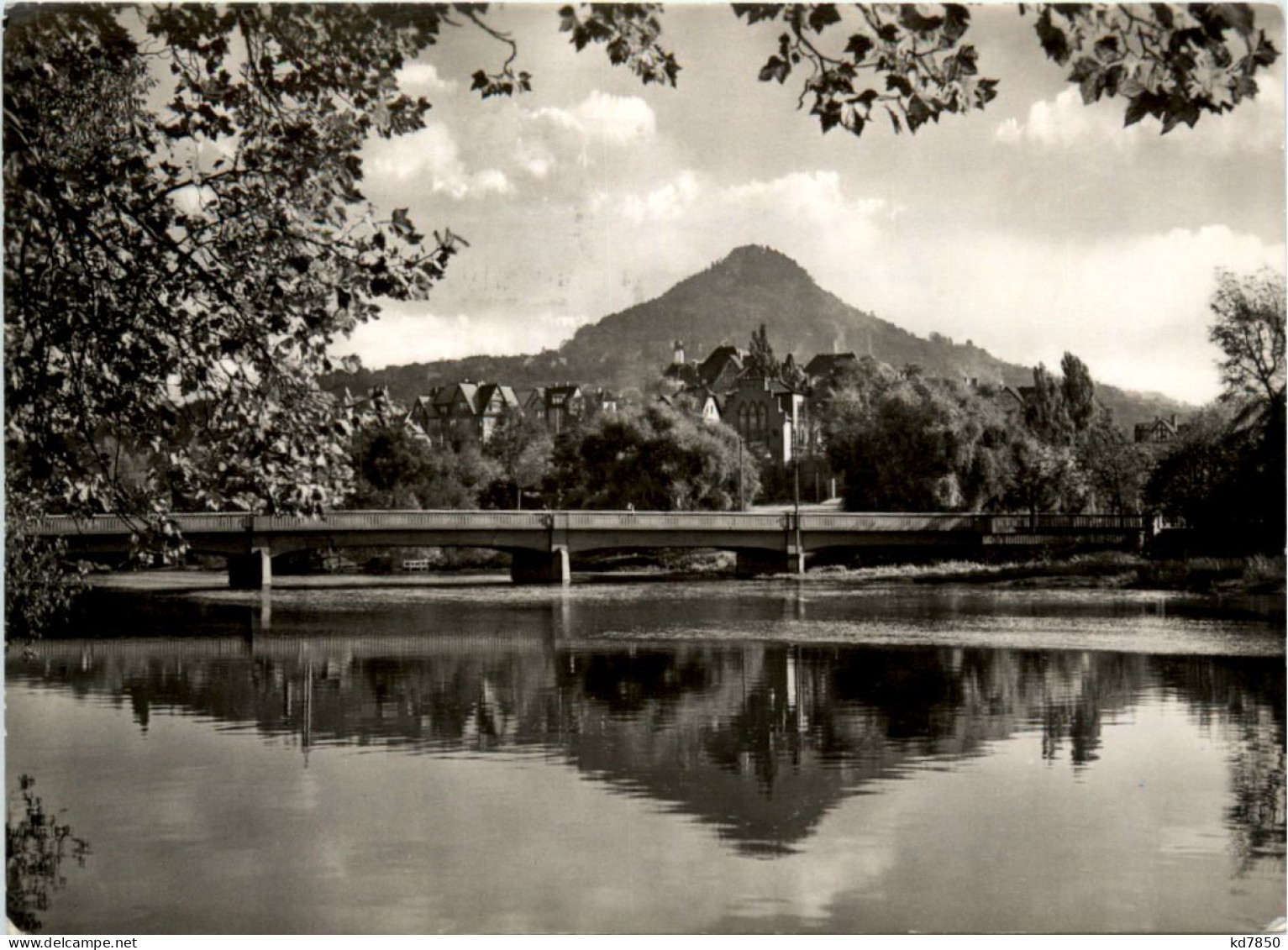 Jena, Paradiesbrücke Mit Hausberg - Jena