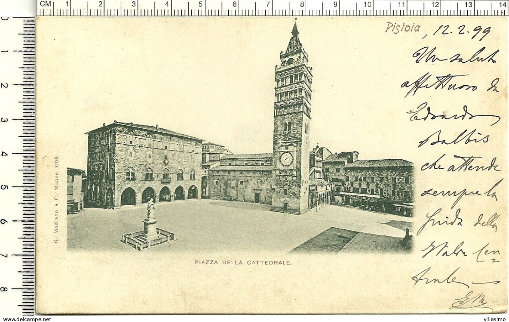 Pistoia - Piazza Della Cattedrale - VG. 1899 - Pistoia