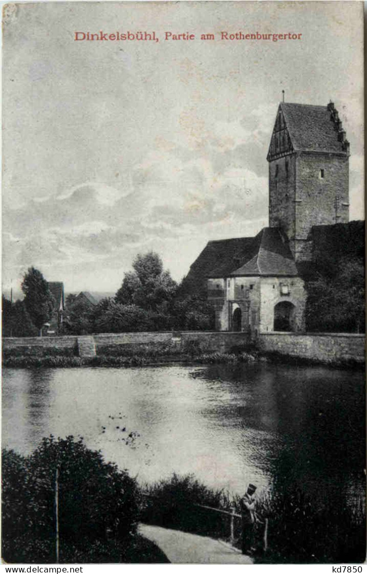 Dinkelsbühl, Partie Am Rothenburgertor - Dinkelsbuehl