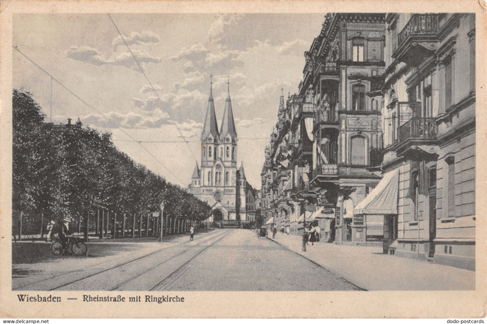 R332540 Wiesbaden. Rheinstrasse Mit Ringkirche. Carl Van Den Boogaart. No. 1535 - Monde