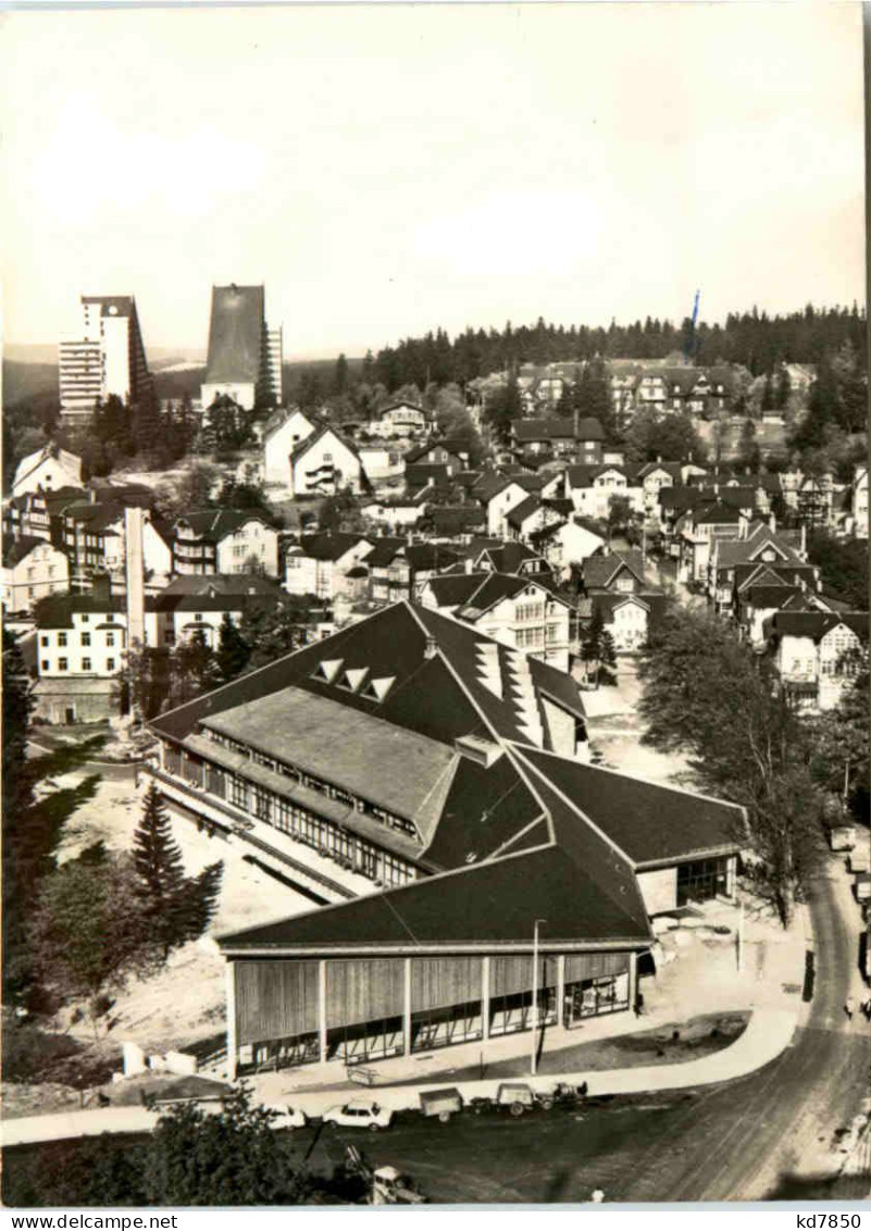 Oberhof, Blick Vom FDGB-Erholungsheim Rennsteig - Oberhof