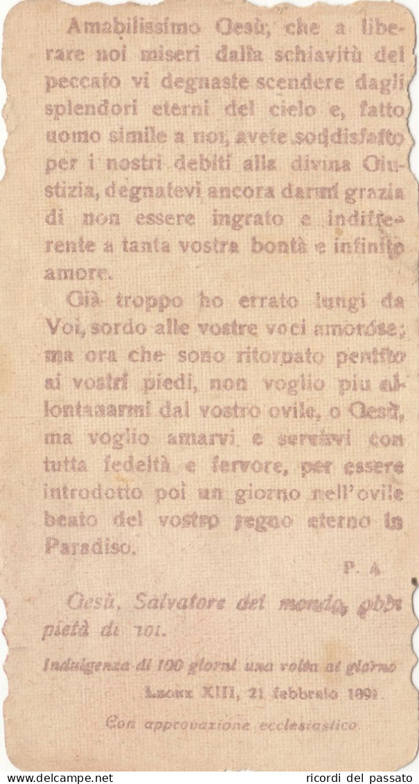 Santino Fustellato Gesu' Porta La Croce - Andachtsbilder