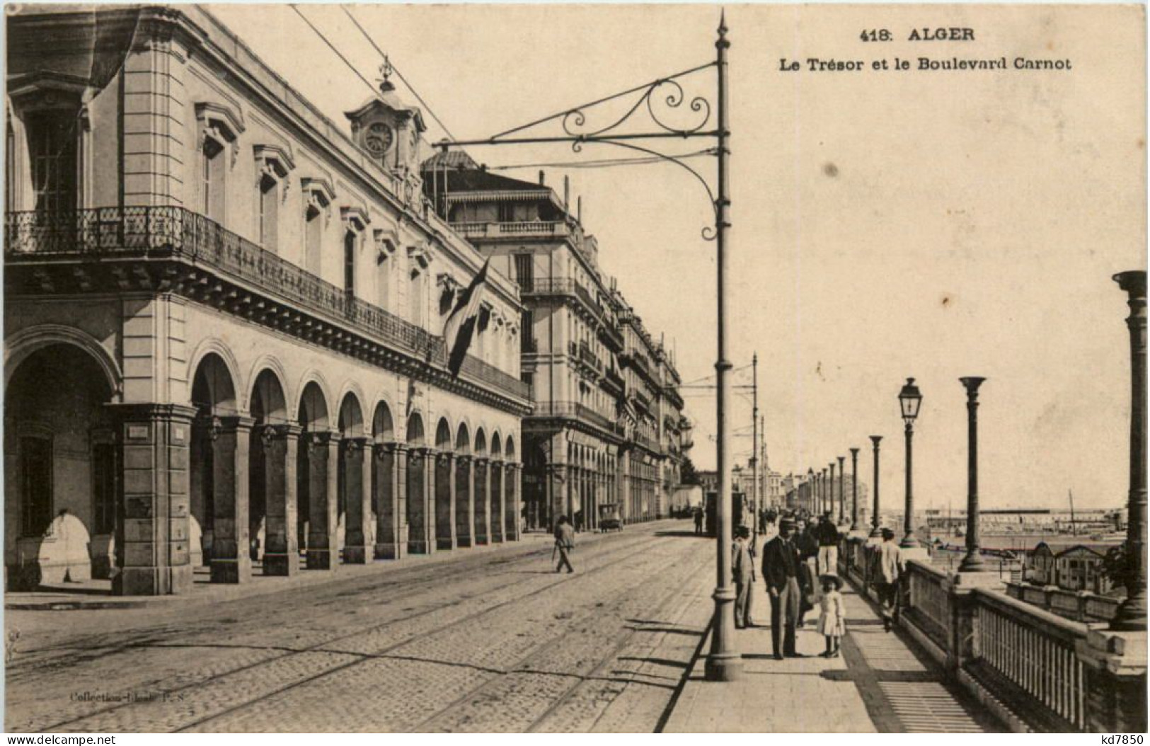 Alger - Le Tresor Et Boulevard Carnot - Algerien