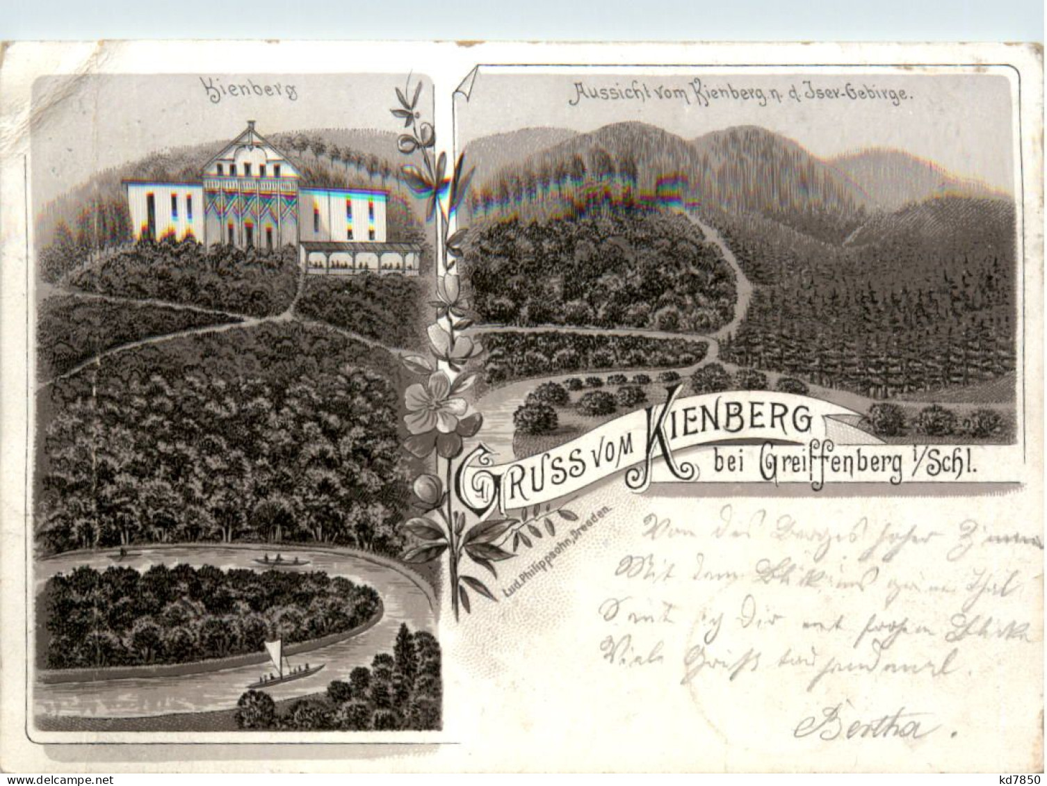 Gruss Vom Kienberg Bei Greiffenberg - Litho - Schlesien