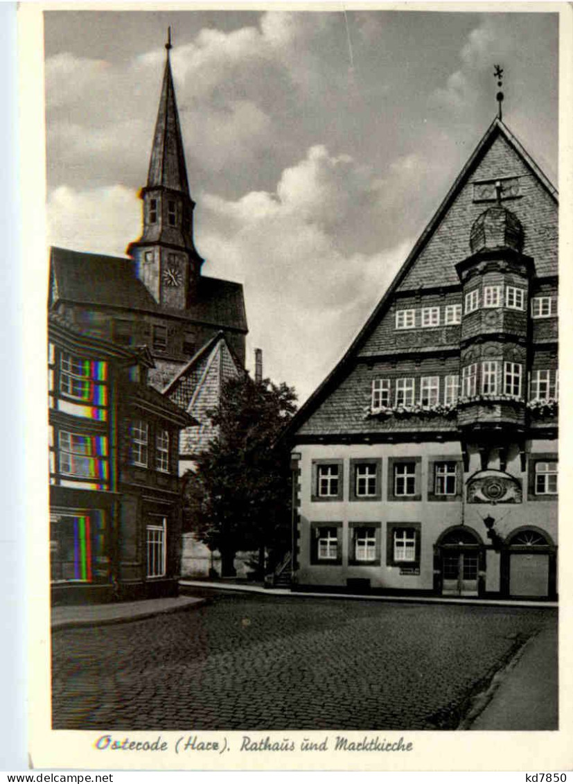 Osterode Im Harz, Rathaus Und Marktkirche - Osterode