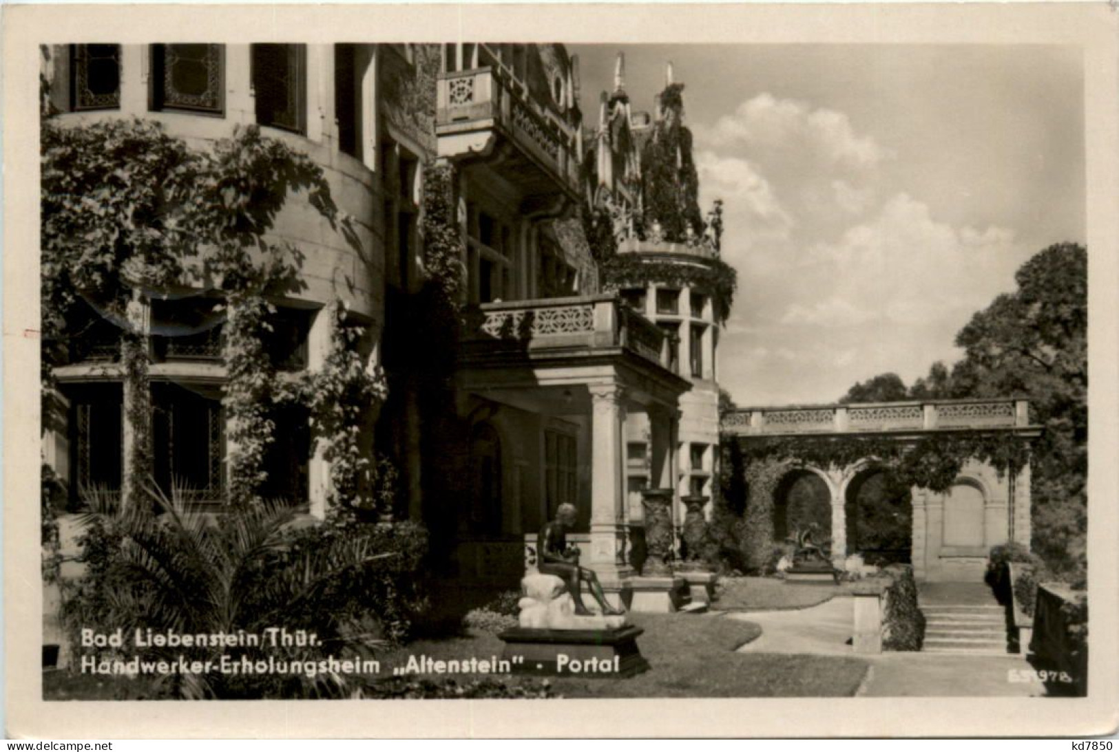 Bad Liebenstein, Erholungsheim Altenstein, Portal - Bad Liebenstein