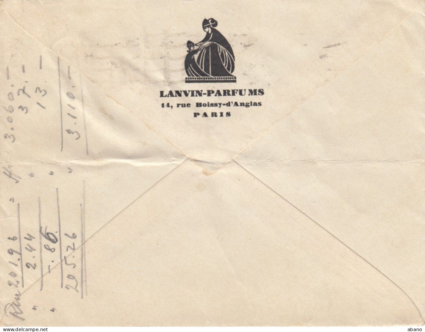 Frankreich 1938 Geschäftsbrief Lanvin Parfums PARIS Nach Wien !! - Storia Postale