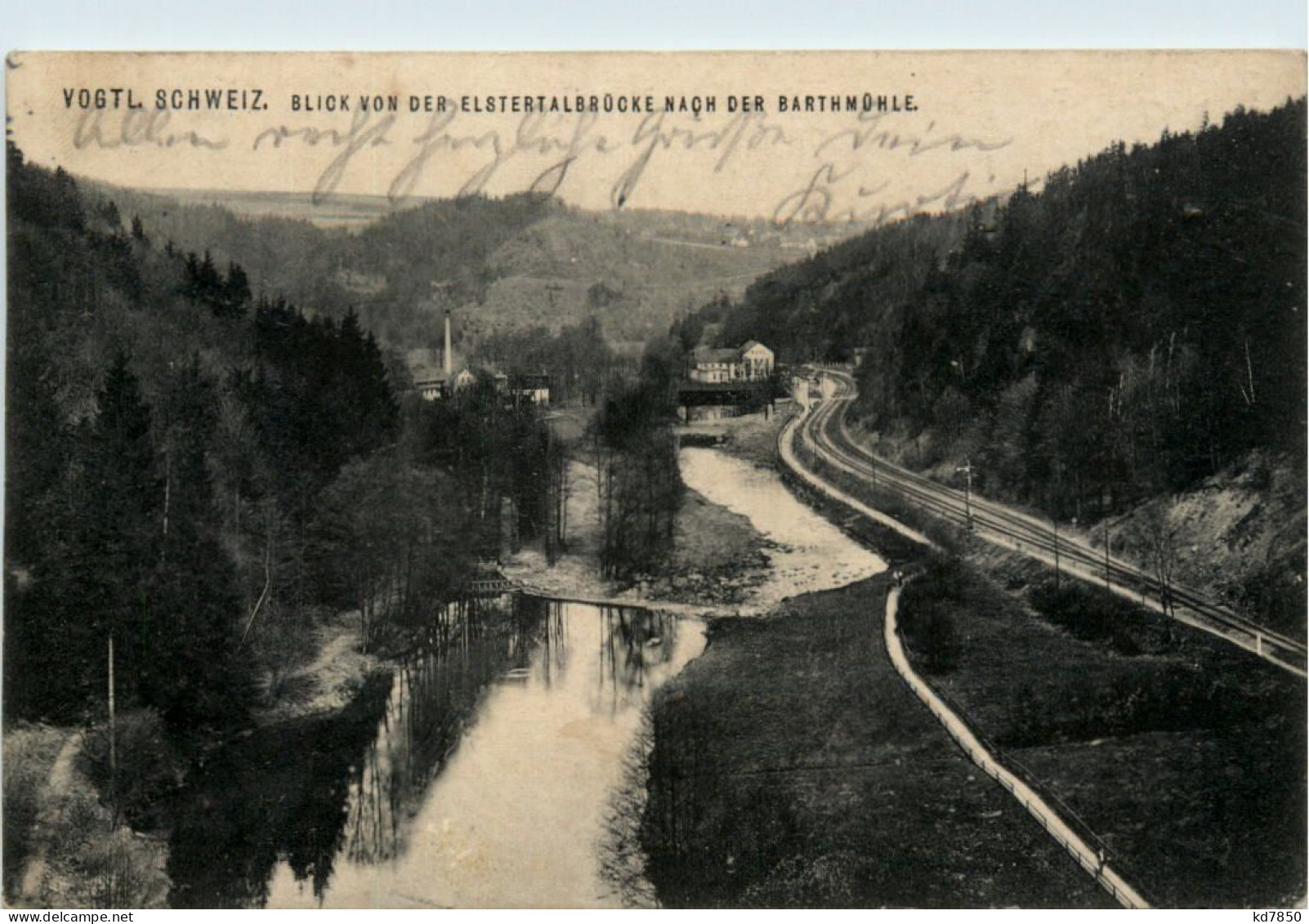 Blick Von Der Elstertalbrücke Nach Der Barthmühle, Vogtl. Schweiz - Autres & Non Classés