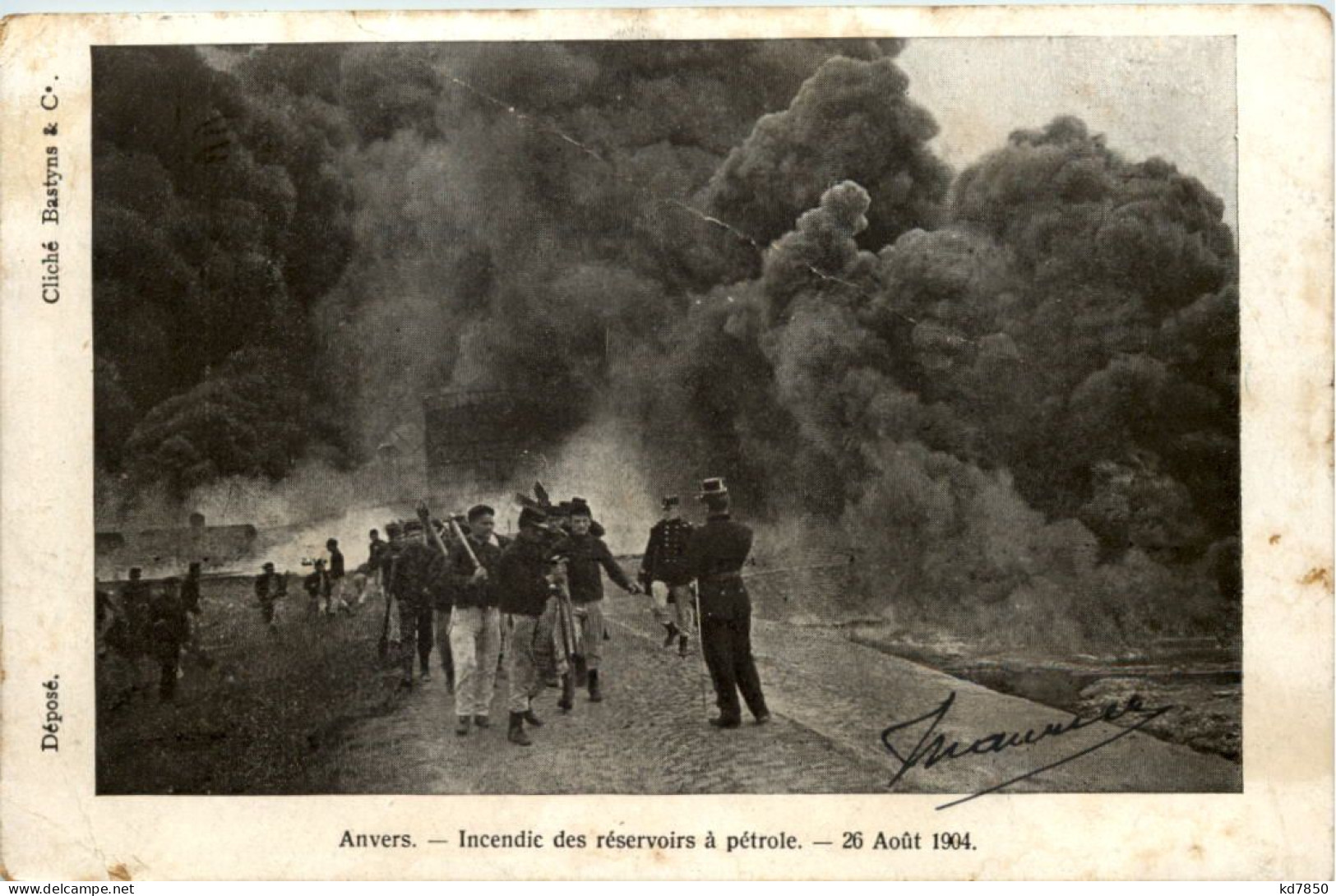Anvers - Incendic Des Reservoirs A Petrole 1904 - Antwerpen