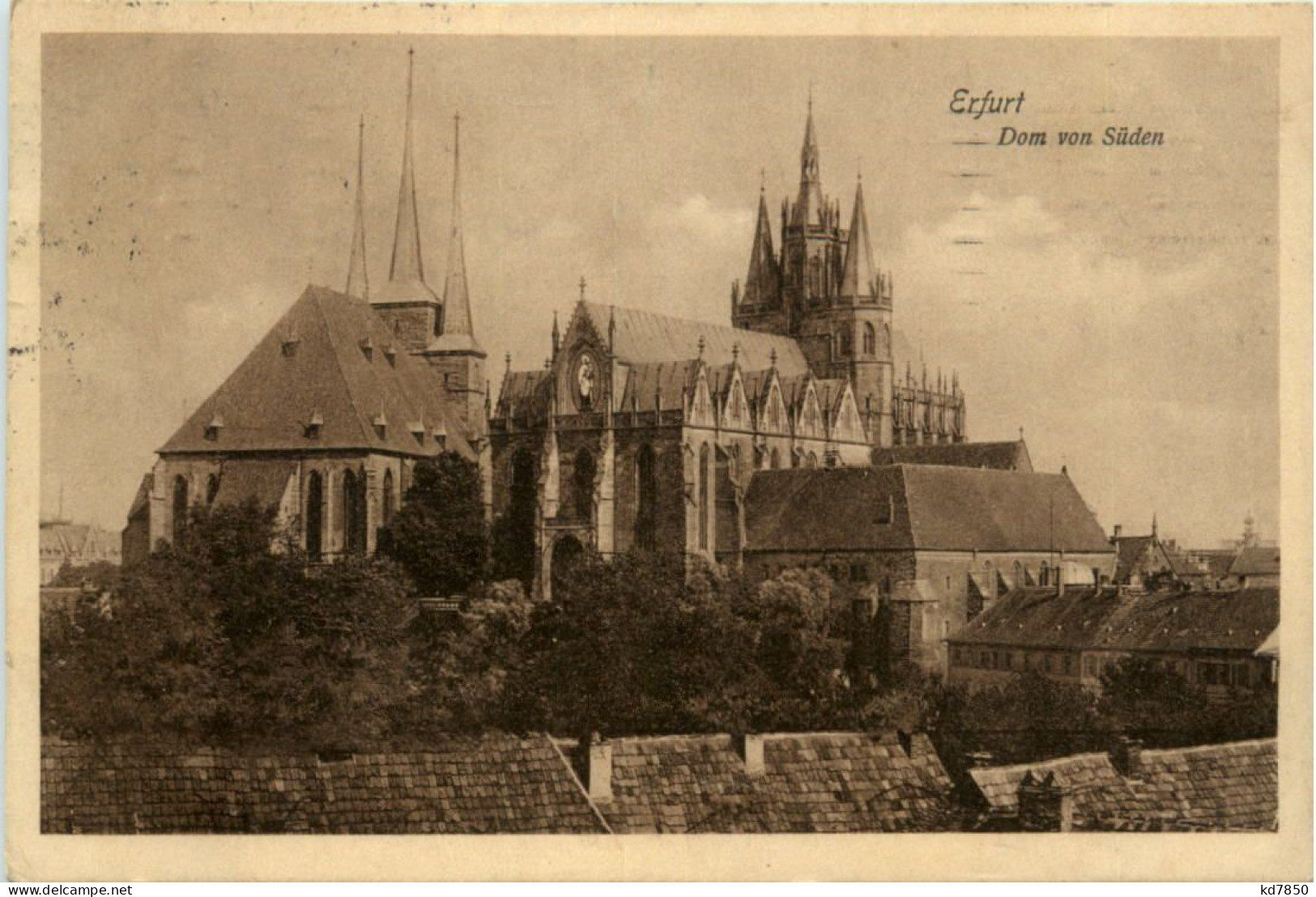 Erfurt, Dom Von Süden - Erfurt