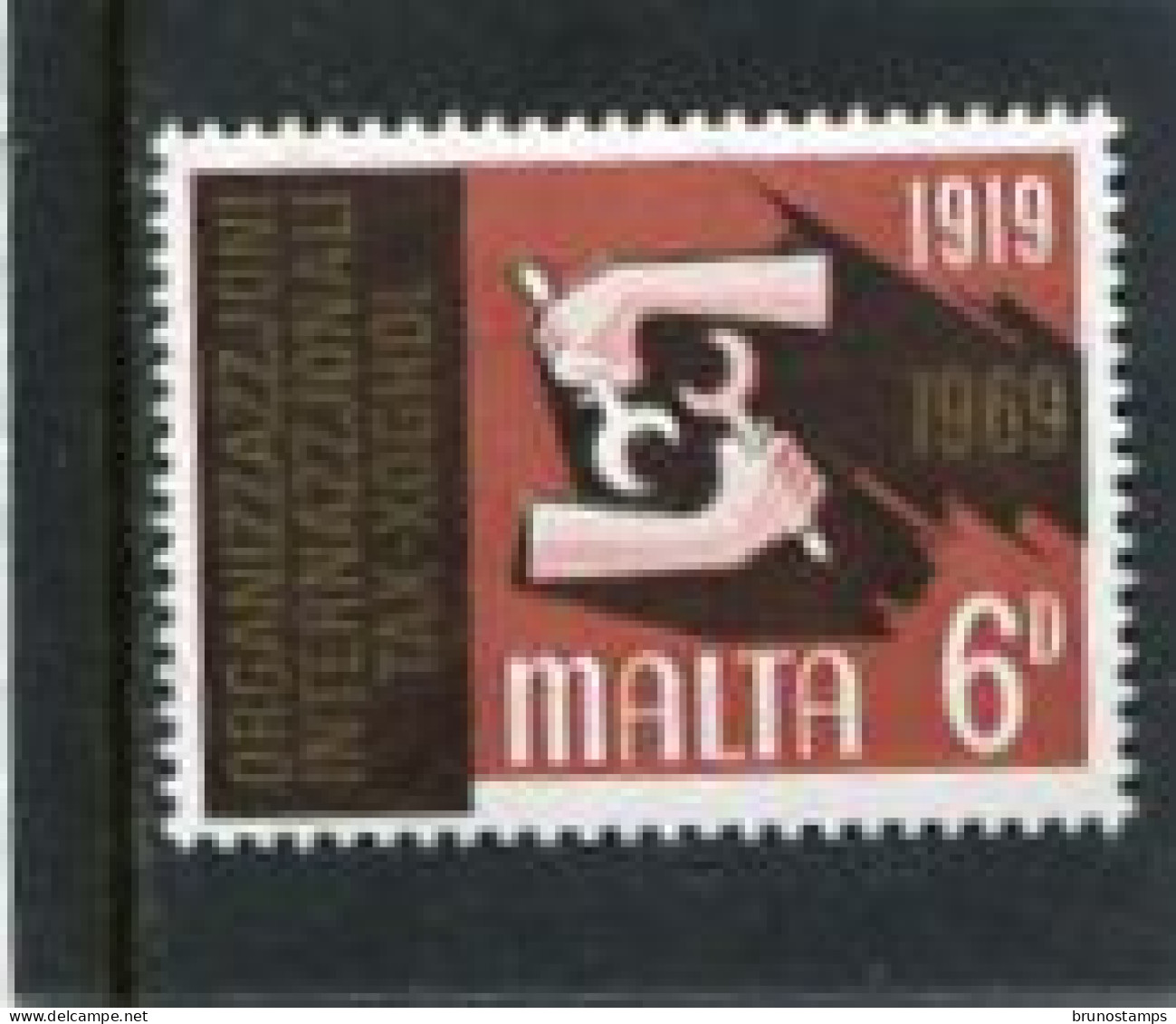 MALTA - 1969  6d  ILO  MINT NH - Malta