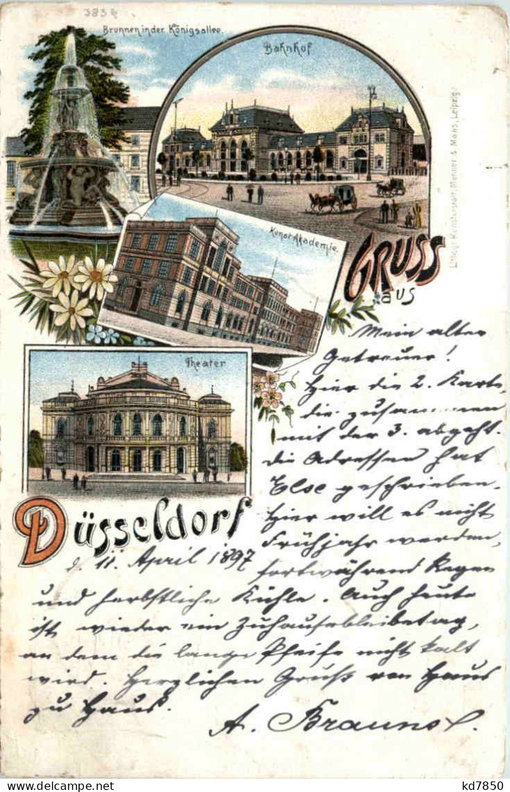 Gruss Aus Düsseldorf - Litho - Düsseldorf