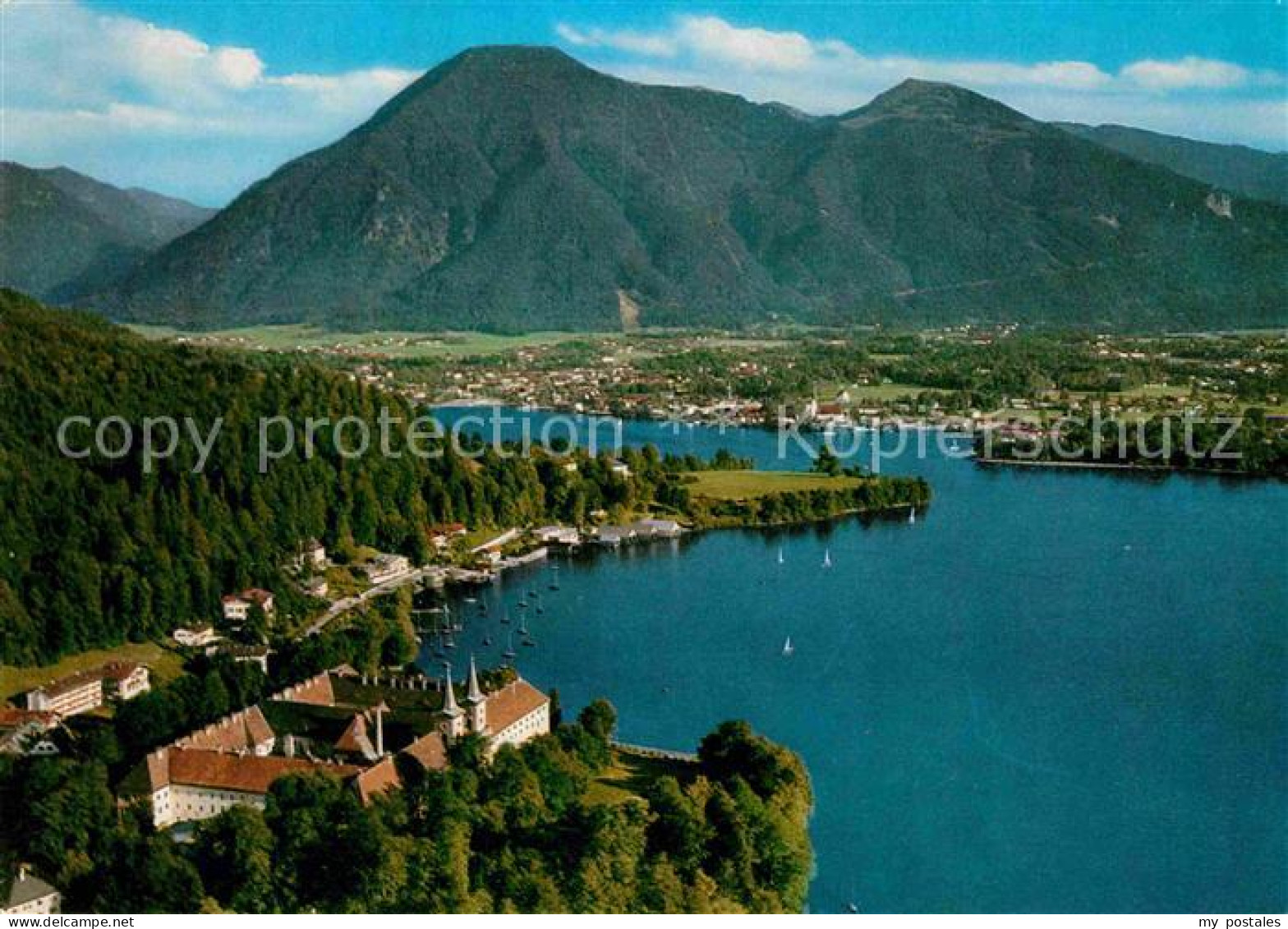 72841570 Tegernsee Schloss Und Wallberg Fliegeraufnahme See Tegernsee - Tegernsee