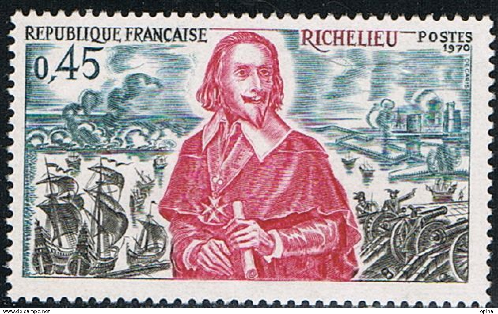 FRANCE : N° 1655 ** (Richelieu - PRIX FIXE - - Ungebraucht