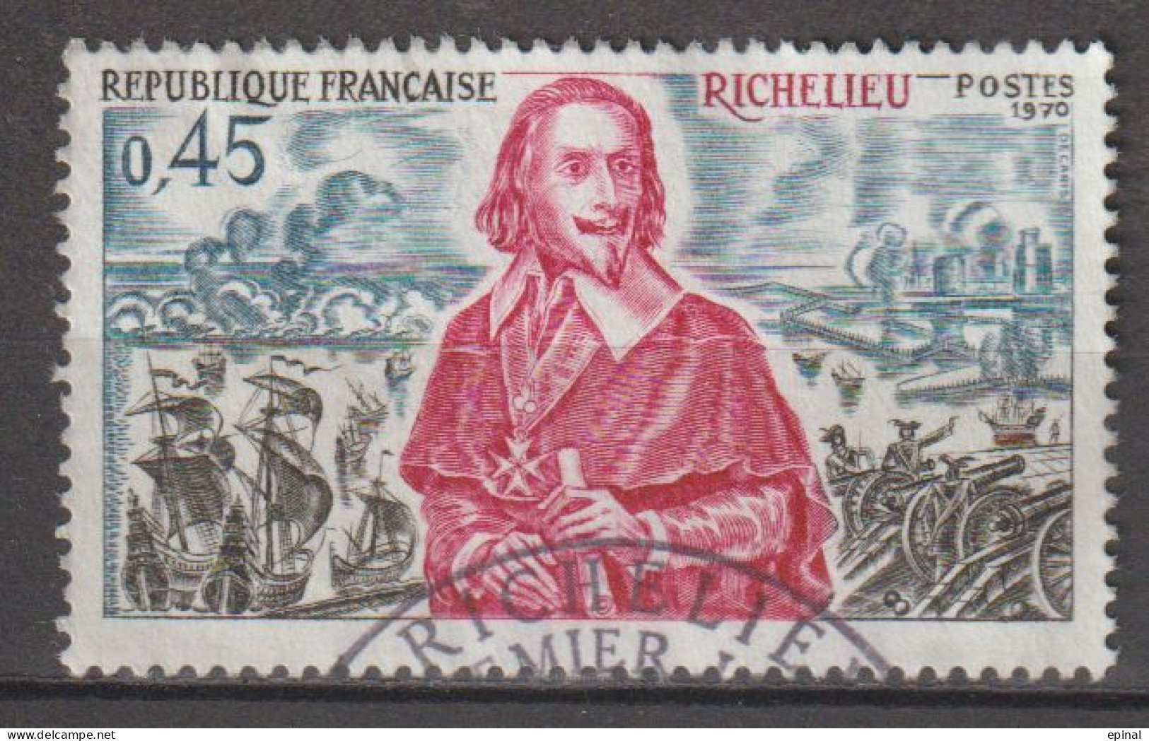 FRANCE : N° 1655 Oblitéré  (Richelieu - PRIX FIXE - - Usati