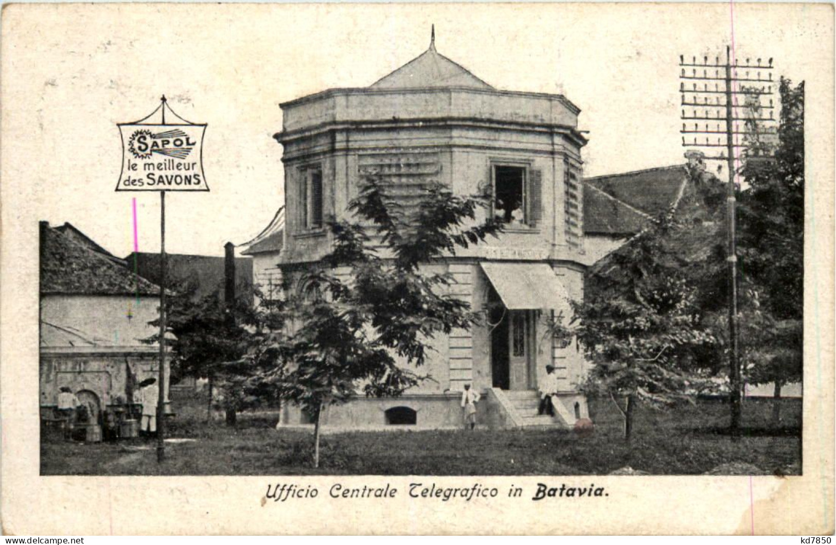 Batavia - Ufficio Centrale Telegrafico - Indonesien