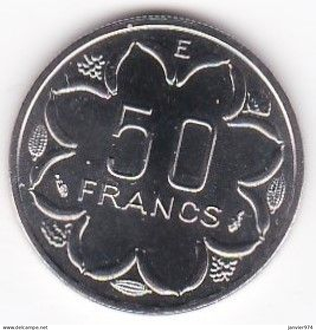 Cameroun. États De L'Afrique Centrale, Essai  50 Francs 1976 E , En Nickel, KM# E8, FDC - Camerún