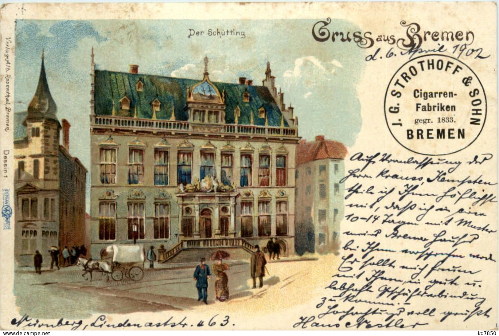 Gruss Aus Bremen - Litho - Bremen