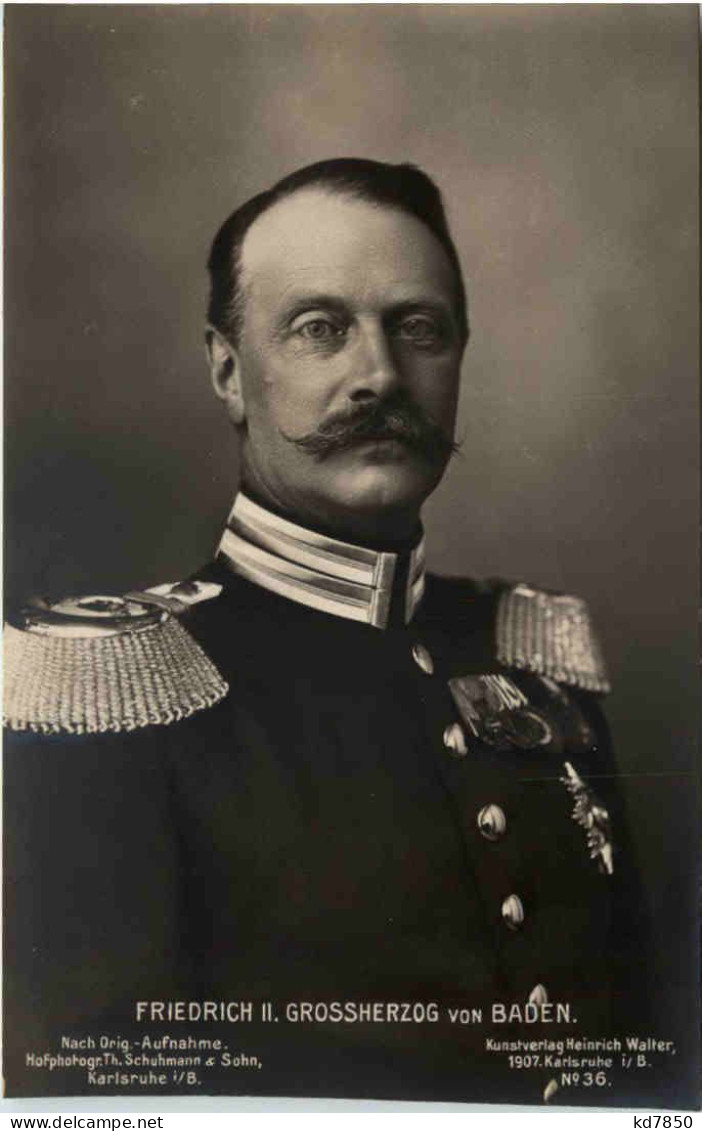 Friedrich - Grossherzog Von Baden - Royal Families