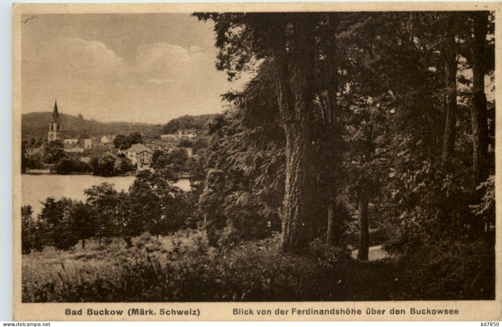 Bad Buckow, Blick Von Der Ferdinandshöhe über Den Buckowsee - Autres & Non Classés