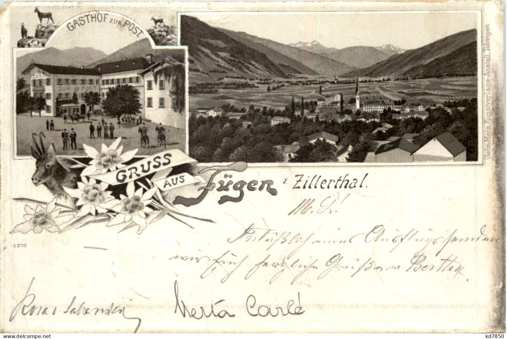 Gruss Aus Fügen Im Zillerthal - Litho - Zillertal