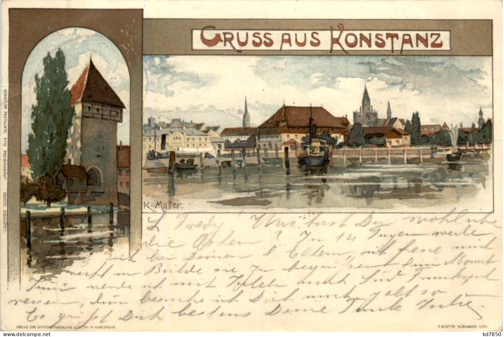 Gruss Aus Konstanz - Litho - Bahnpost - Konstanz
