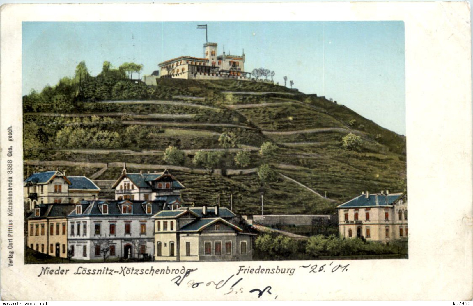 Radebeul - Nieder Lössnitz-Kötzschenbroda - Friedensburg - Luna Karte - Radebeul