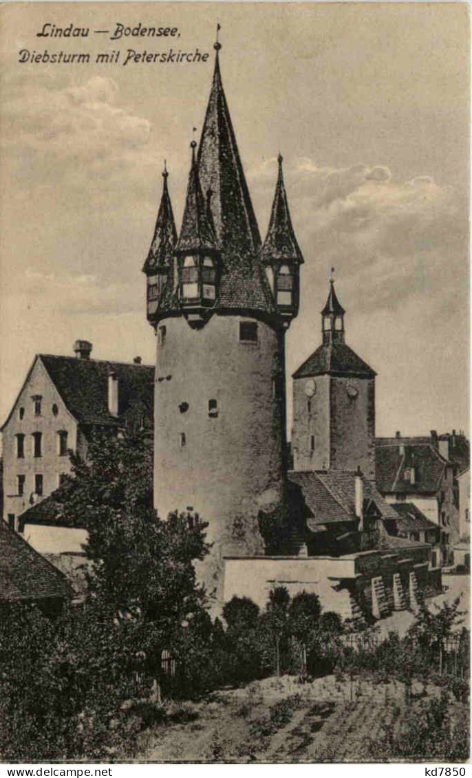 Lindau, Diebsturm Mit Peterskirche - Lindau A. Bodensee