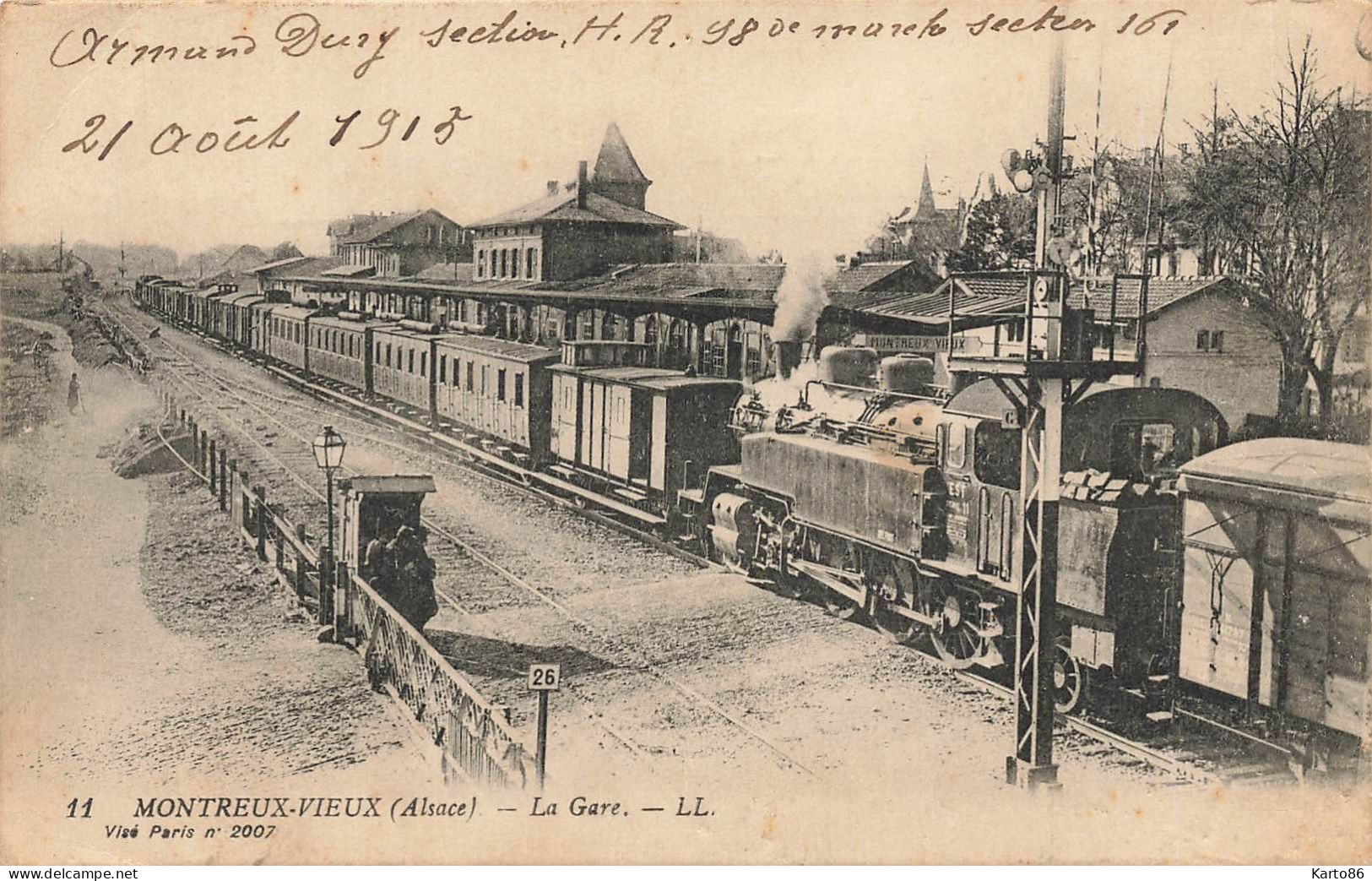 Montreux Vieux * La Gare Du Village * Train Locomotive Ligne Chemin De Fer - Other & Unclassified