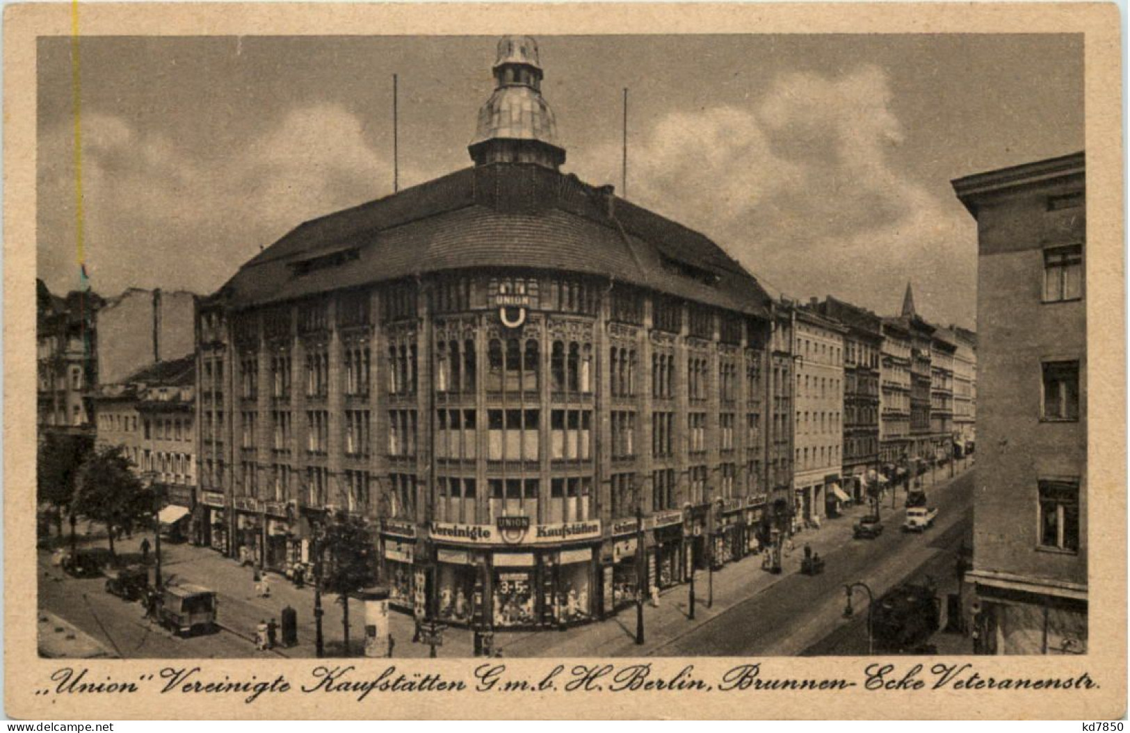 Berlin, Union Vereinigte Kaufstätten, Brunnen-Ecke Veteranenstrasse - Autres & Non Classés