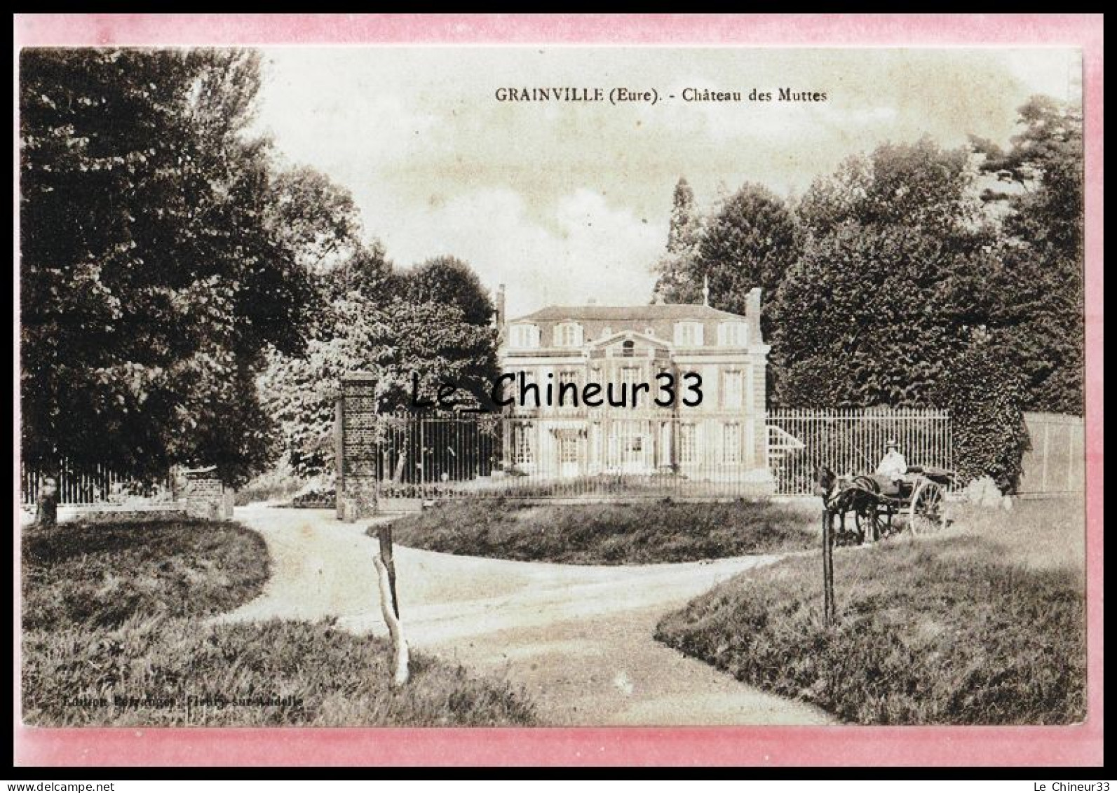 27 - GRAINVILLE -- Chateau Des Muttes -- Attelage - Lyons-la-Forêt
