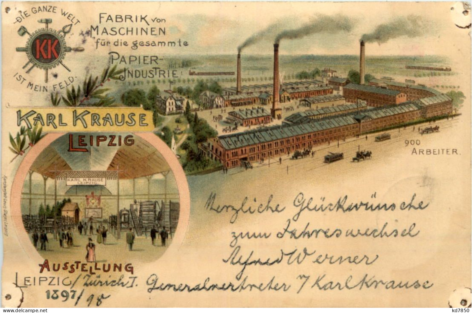 Leipzig - Maschinen Fabrik Karl Krause - Litho - Leipzig