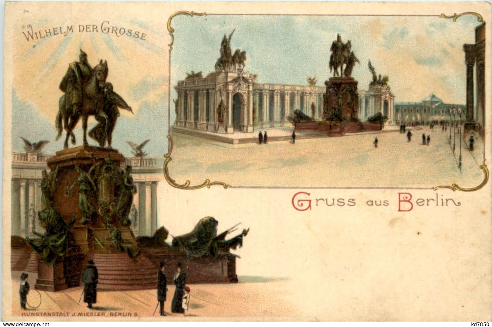 Gruss Aus Berlin - Litho - Sonstige & Ohne Zuordnung