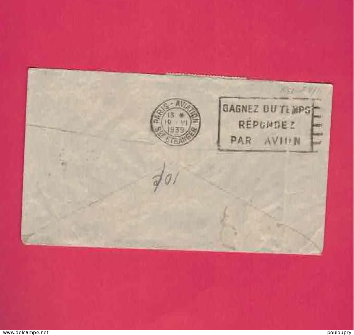 Lettre Par Avion De 1939 Pour Les USA EUAN - YT N° 135, 143 Et PA 37 - Covers & Documents