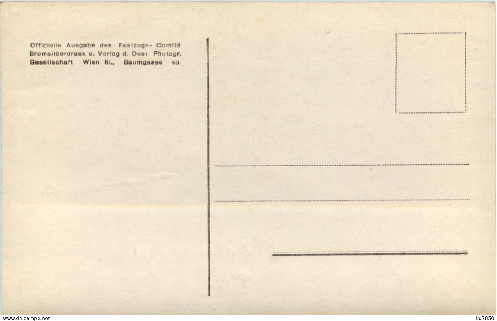 Wien Kaiserhuldigungs Festzug - Altri & Non Classificati