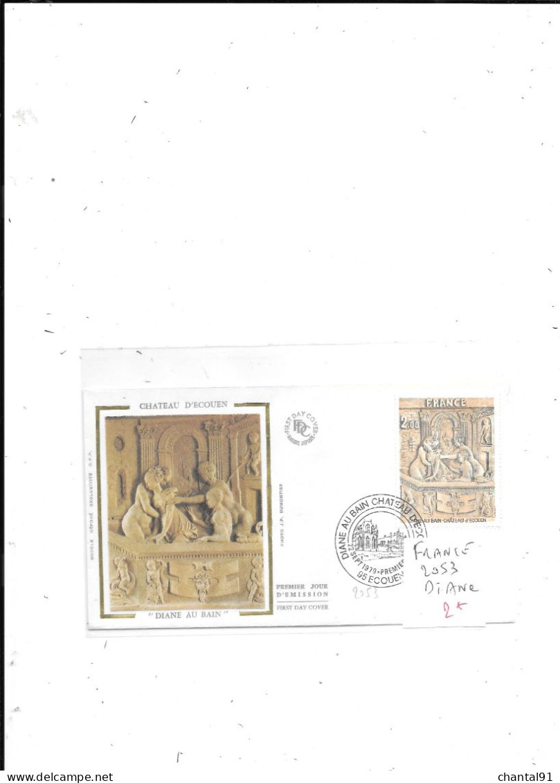 FRANCE FDC N° 2053 DIANE AU BAIN - 1970-1979