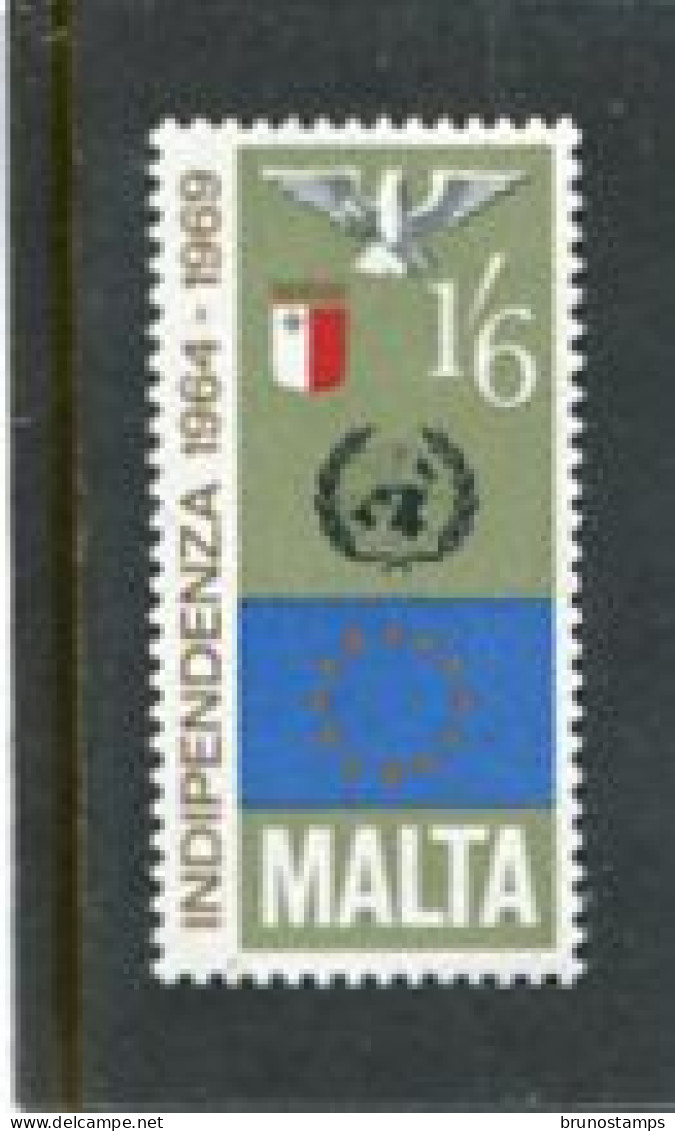 MALTA - 1969  1/6  INDEPENDENCE  MINT NH - Malta