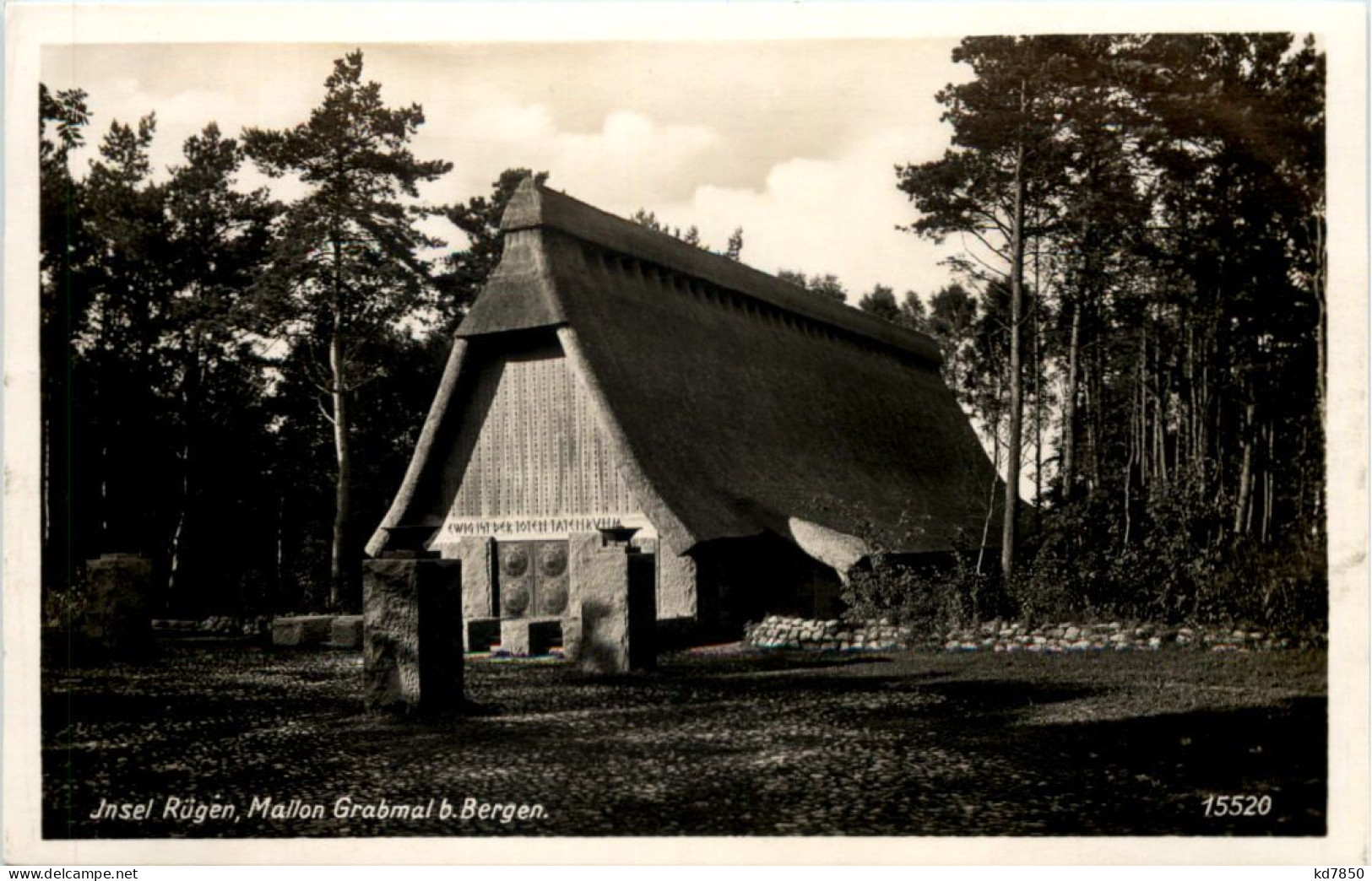 Rügen, Mallon Grabmal B. Bergen - Rügen